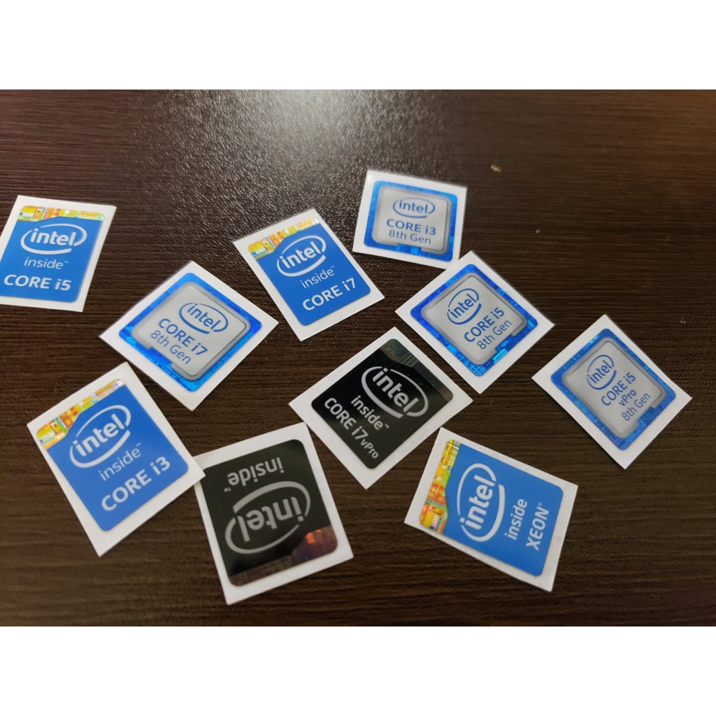 ภาพสินค้าสติ๊กเกอร์ SET2 Intel Core i3,i5,i7,i9 Gen 6-11 Sticker ตกแต่ง PC Notebook  ของหายาก ราคาถูก จากร้าน vissavat บน Shopee ภาพที่ 5