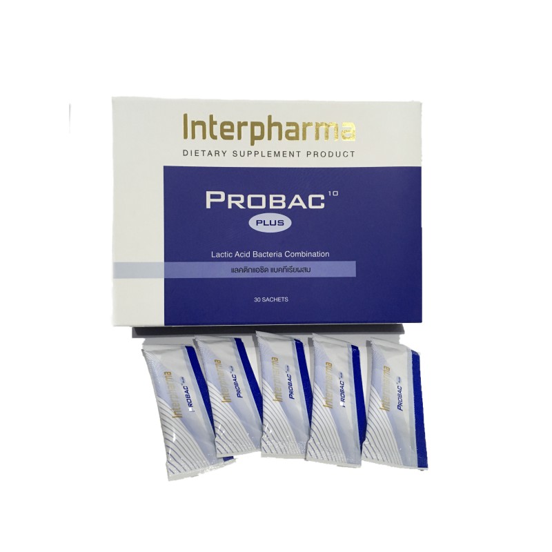 Sale ขายดีอันดับ 1 ลดราคาพิเศษ Interpharma Probac 10 plus 30 sachets ...