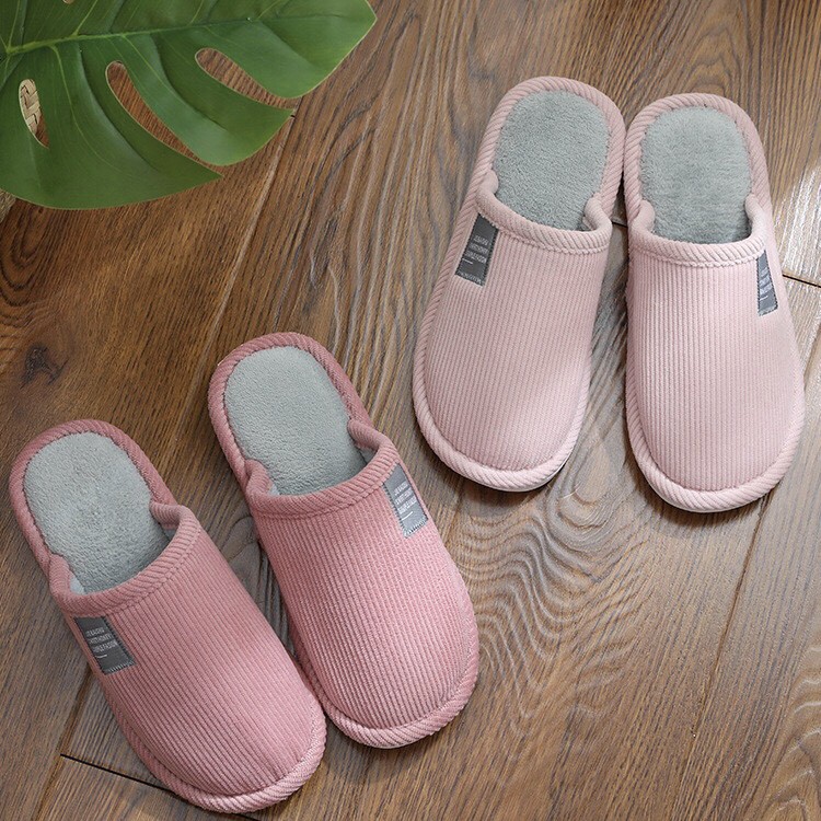 ภาพหน้าปกสินค้ารองเท้าใส่ในบ้าน พื้นยาง กันลื่น slipper สลิปเปอร์ สีพื้น (JIE) จากร้าน homeappliance818 บน Shopee