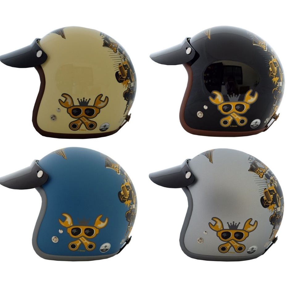 หมวกกันน็อคลายลิขสิทธิ์แท้มิกกี้เม้าท์-custom-02-มี-4-สี-motorcycle-helmets-mickey-mouse-legally-licensed-4-clr