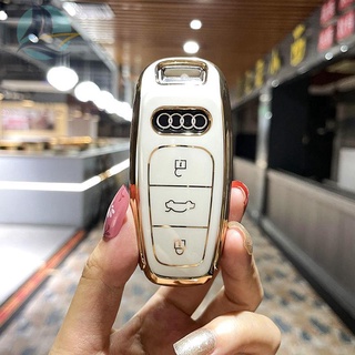 ใหม่ Audi A6L key case A8L/A7/Q7/Q8/a4l/a5 แพ็ค 21 A3L คุณภาพสูงป้องกัน shell หัวเข็มขัดหญิง