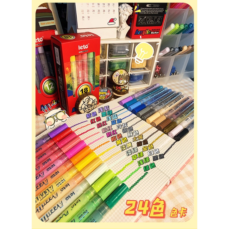 ปากกามาร์กเกอร์อะคริลิค-ไม่ซีดจาง-สําหรับวาดภาพกราฟฟิติ-diy
