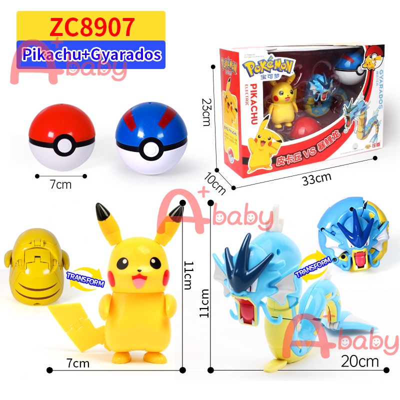 pokemon-ชุดของเล่นฟิกเกอร์-pikachu-charizard-mewtwo-eevee-ash-greninja-lucario-ของขวัญวันเกิด-สําหรับเด็ก-2-ชิ้น-6-ชิ้น