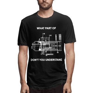 เสื้อยืด พิมพ์ลาย DonT You Understand สีดํา สไตล์วิศวกรรม
