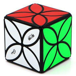 รูบิค แปลกๆ รูบิค ของแท้อย่างดี QiYi MoFangGe Clover Cube Black Magic Cube Qiyi 4 Leaf Clover Cube rubix cube SharkRubik