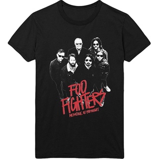 เสื้อวันพีช - เสื้อยืดFooFighters-ยาที่เที่ยงคืนภาพถ่าย--การออกแบบที่ได้รับอนุญาตอย่างเป็นทางการ- เสื้อวินเทจผญ