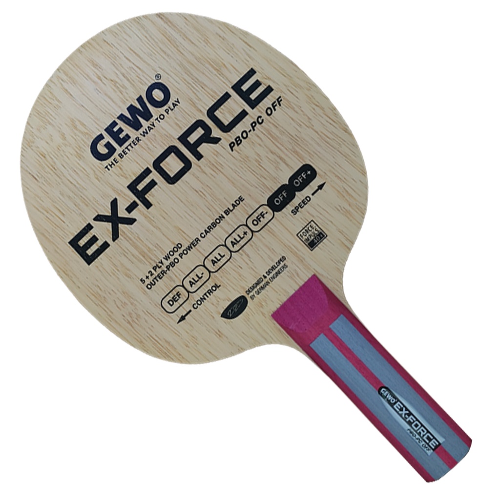 Gewo EX-Force PBO-PC ไม้ปิงปองคาร์บอน สไตล์บุกแรงพิเศษ ไม้แน่น สั่นน้อย ...