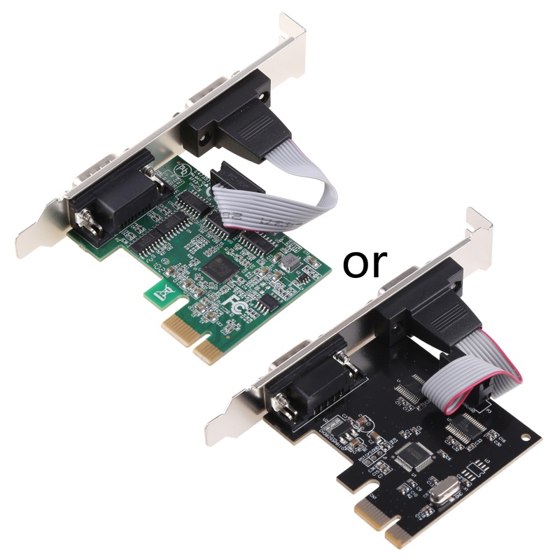 Cons PCIe Dual Serial การ์ดขยายชิป AX99100 2 พอร์ตอุตสาหกรรม DB9 COM ...