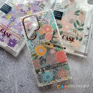 เคส Samsung S22 S23 Ultra | Note20 Ultra ใส กันกระแทก หรู ลายดอกไม้ กราฟฟิก เคสนิ่ม TPU งานสวย