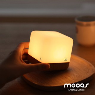 Mooas นาฬิกาจับเวลา LED แบบชาร์จไฟได้