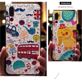 For Itel S23 P36 Play Vision 1 Pro 1 Plus A58 A49 A56 P37 A37 A26 Vision 2S 2 Plus เคสโทรศัพท์มือถือ ลายนูน รูปรถบัสช้าง สําหรับ