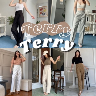 Terry Pants กางเกงขายาวเอวสูง