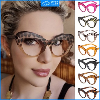 Ptq ใหม่ แว่นตาแฟชั่น กรอบแว่นขนาดใหญ่ ป้องกันแสงสีฟ้า รูปตาแมว ผีเสื้อ 2022