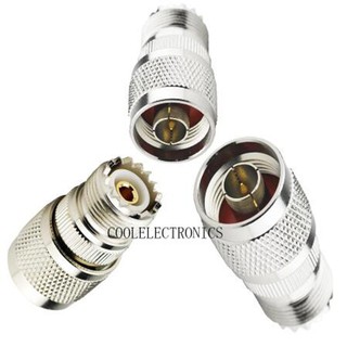 2pcs UHF SO239 Female to N Male plug RF coaxial Cable adapter connector