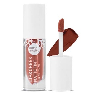 Baby Bright Lip &amp; Cheek Matte Tint 2.4g เบบี้ไบร์ท ลิปแอนด์ชีคแมทท์ทินท์ (1 ชิ้น)