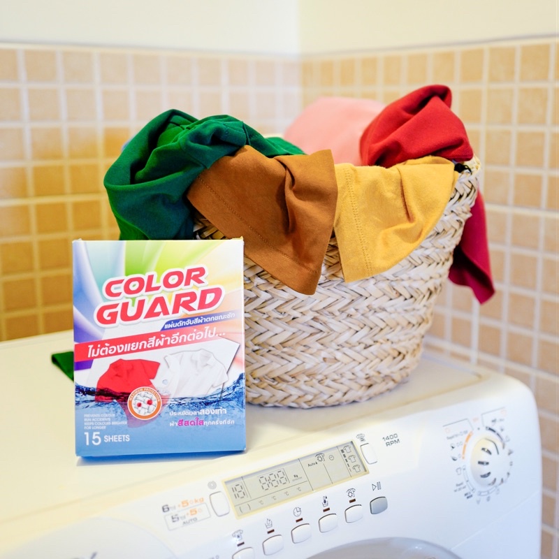 ภาพสินค้า️ COLOR GUARD Sheets for Laundry แผ่นซับสีตก แผ่นดักจับสีผ้าตกขณะซัก แผ่นดูดสี กันสีตกผ้า คัลเลอร์การ์ด colorguard จากร้าน colorguard.th บน Shopee ภาพที่ 2