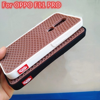 เคสโทรศัพท์มือถือยาง ลายวาฟเฟิล Vans สําหรับ OPPO A57 A77 A77S A16 A55 A94 F11 Pro A52 A92 A32 A33 A53 A53S A15S A54 A74 A8 A31 A5 A9 2020 A11X A53S A32 2020 A7 A15 A7 A5S A3S A5 A12 เชือกเส้นเล็ก