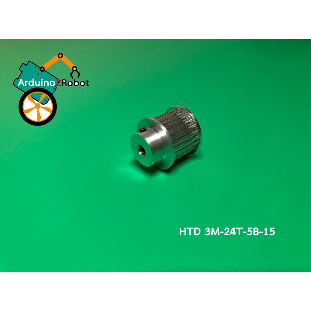 htd-3m-timing-pulley-24-teeth-bore-5mm-สำหรับสายพาน-3m-belt-width-15mm-htd-3m-24t-5b-15
