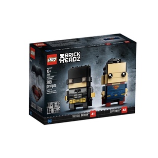 Lego BrickHeadz #41610 Tactical Batman™ &amp; Superman™ กล่องมีรอยเล็กน้อยและคราบสติ๊กเกอร์ป้ายราคา