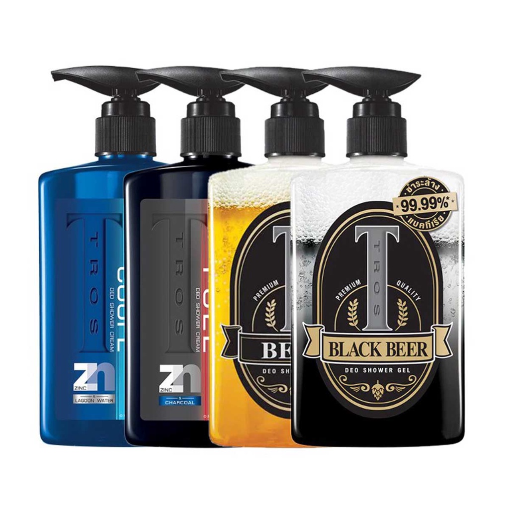 ราคาและรีวิวทรอส ครีมอาบน้ำ Tros Coupe Deodorant Zinc and Lagoon Water 450 มล.