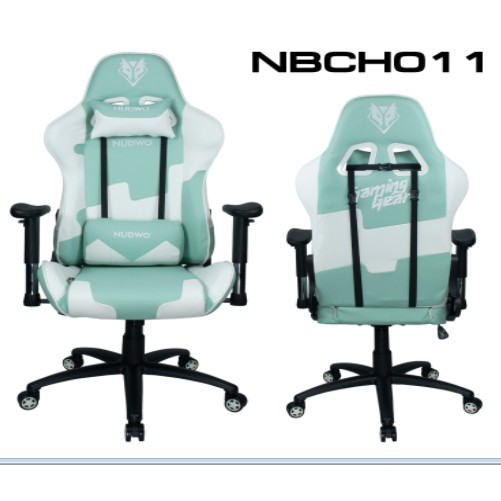 ภาพหน้าปกสินค้าNUBWOCH-011 เก้าอี้เกมมิ่ง Gaming Chair - ชมพูดำ /สีมิ้นดำ ประกัน 1ปี จากร้าน hpbyiqink บน Shopee