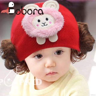 BOBORA หมวกถักขนสัตว์สำหรับเด็กทารก