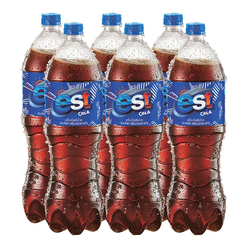 โปรโมชัน! เอส น้ำอัดลม กลิ่นโคล่า 1.6 ลิตร แพ็ค 6 ขวด Est Cola Soft ...