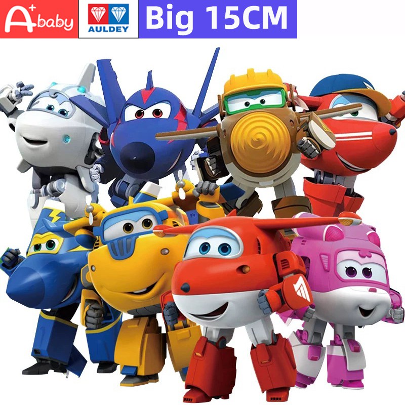 ภาพหน้าปกสินค้าSuper Wings Auldey โมเดลหุ่นยนต์ของเล่น ขนาดใหญ่ 15 ซม.