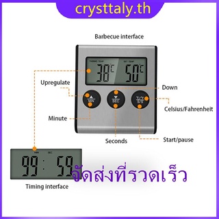 เครื่องวัดอุณหภูมิดิจิตอลหน้าจอ Lcd สําหรับเตาอบเตาอบ