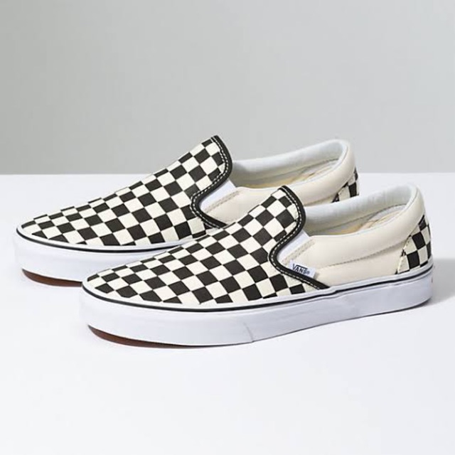 ส่งฟรี-รองเท้าvans-slip-on-checkerboard-size-woman-us-7-5-ของแท้