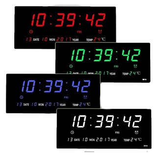 สินค้า นาฬิกาดิจิตอล  (JH3615) 36x15x3cm นาฬิกา ตั้งบนโต๊ะ LED DIGITAL CLOCK นาฬิกาแขวน