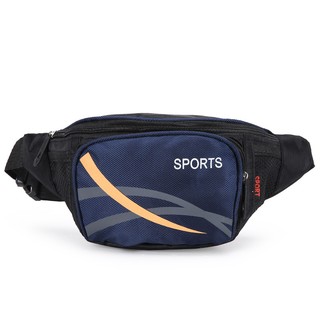 กระเป๋าคาดเอว กระเป๋าคาดอก SPORT สีน้ำเงิน -babyandyou