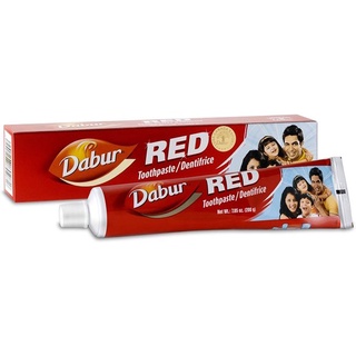 มีโปร1แถม1 💥 ยาสีฟันดาบูร์ 💥 RED DABUR  200g ฟันพุ กลิ่นปาก หินปูน ฟันเหลือง ดับกลิ่นสุราและบุหรี ทั้งหมด 400ก.⚡⚡