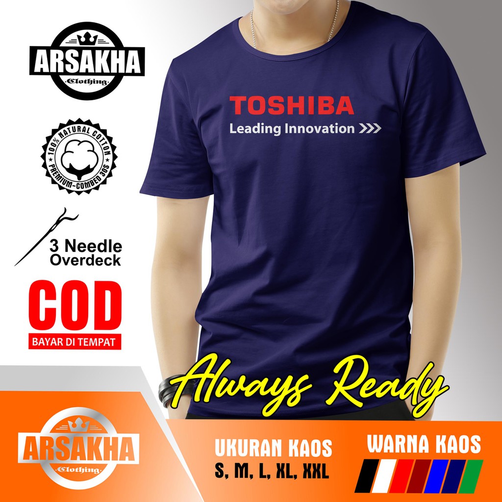 เสื้อยืด-พิมพ์ลายโลโก้-toshiba-บริษัท-distro-arsakha-สําหรับผู้ชาย