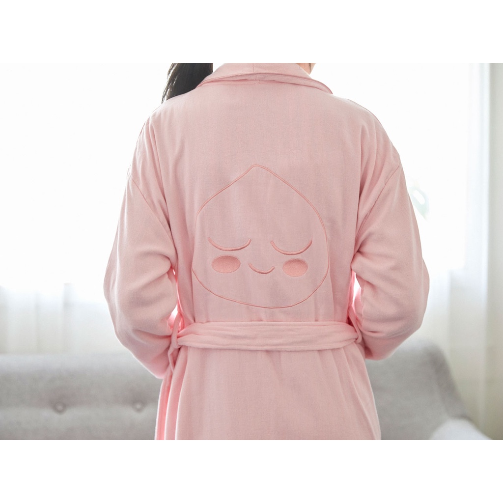 พร้อมส่ง-kakaofriends-bath-robe-apeach-เสื้อคลุมอาบน้ำเอพีช