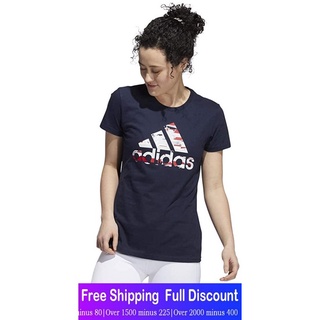 เสื้อยืดผู้ชาย90 Adidasเสื้อยืดแขนสั้น Adidas Womens Americana Tee AdidasShort sleeve T-shirtsU-}