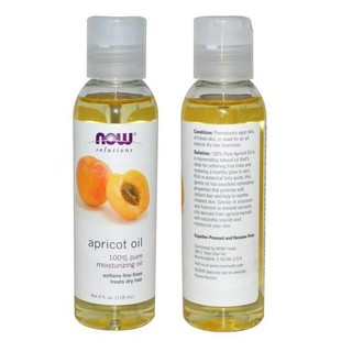 Now Foods, Solutions, Apricot Oil, 4 fl oz (118 ml)