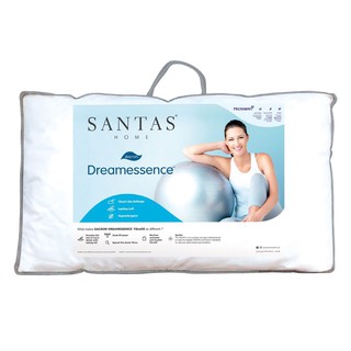 หมอนหนุน SANTAS DREAMESSENCE 19X29 นิ้ว สีขาว ให้คุณหลับสบายตลอดคืน ด้วยหมอนหนุนจาก SANTAS บรรจุด้วยเส้นใยเดครอน ดรีทเอส