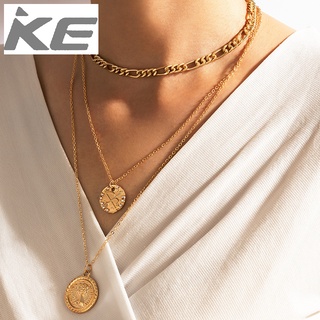 Necklace Cupid archery disc multibeauty head temperament autumn sweater chain necklace for gir
