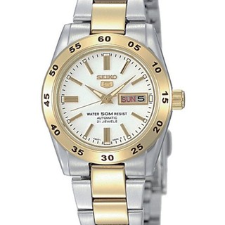 ภาพขนาดย่อของภาพหน้าปกสินค้าSeiko นาฬิกาข้อมือผู้หญิง Silver/Gold สายสเเตนเลส รุ่น SYMG42K1 จากร้าน karnverashop บน Shopee