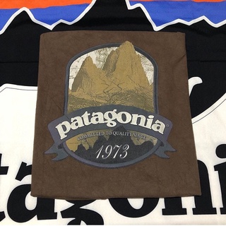เสื้อยืดแขนสั้นผ้าฝ้ายพิมพ์ลาย Bata Patagonia สไตล์วินเทจสําหรับผู้ชายเสื้อยืด