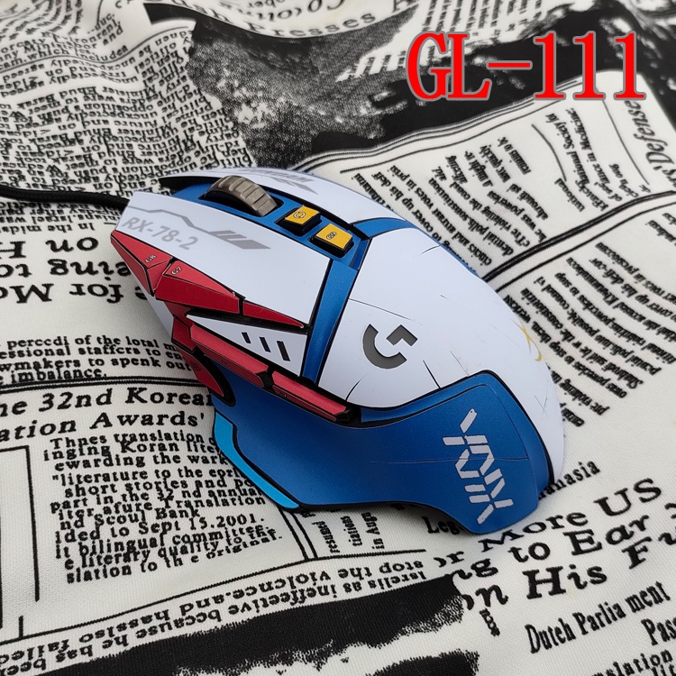 ภาพหน้าปกสินค้าSuitable for Logitech G502 HERO wired mouse sticker lol anti-slip sticker จากร้าน happyworld1.th บน Shopee