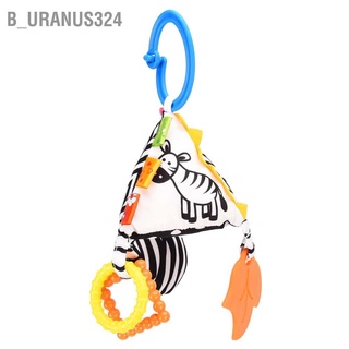 B_uranus324 Baby Black and White Hanging Bell Educational Newborn Plush Infant Rings for 3 Months + Kids