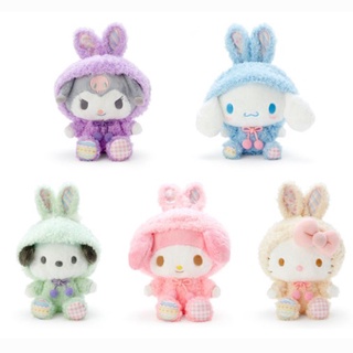 ตุ๊กตายัดนุ่น Sanrio Hello Kitty Kawaii Kuromi Cinnamoroll ขนาด 12 ซม. 22 ซม. ของเล่นสําหรับเด็ก