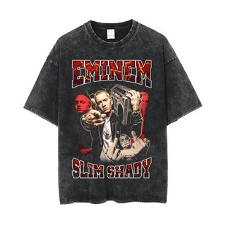 เสื้อยืด ขนาดใหญ่ พิมพ์ลาย Psycho Crucify Eminem Slim Shady | หินล้างทําความสะอาด | เสื้อแร็ปเปอร์ | เสื้อยืด Rap Tee |