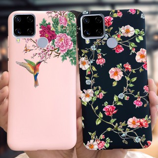 เคสโทรศัพท์มือถือลายดอกไม้สําหรับ Realme C25 C25S C12 C15 Realme Narzo 20 Realmec12 Rmx2189 Realmec15 Rmx2180