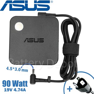 Asus Adapter ของแท้ 90W 19V / 4.74A หัว Jack ขนาด 4.5*3.0mm สายชาร์จ Asus เอซุส อะแดปเตอร์