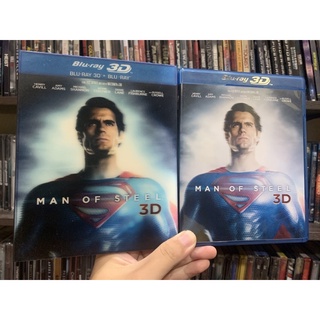( 2d+3d ) Man Of Steel Blu-ray แท้ ปกสวม 3 มิติ เสียงไทย บรรยายไทย #รับซื้อแผ่นบลูเรย์แท้
