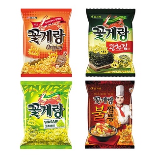 crab shape snacks brand binggrae ปูไทยรสเกาหลี ขนมก้ามปู 70g 꽃게랑