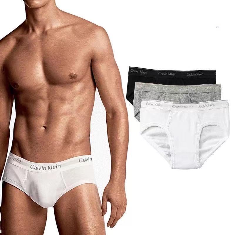 ภาพหน้าปกสินค้าCalvin Klein underwear กางเกงในชายขาเว้า CK กางเกงในผู้ชาย 100% เนื้อผ้าระบายอากาศได้ดี ดูดซับเหงื่อ